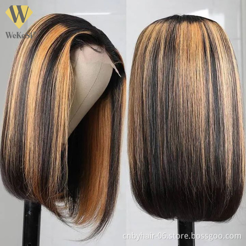 Hot Sale HD Bob Lace Front Wig,Top Brazilian Perruque Bob Lace Wig,180 200 Density Pre Plucked Full Hd Human Hair Lace Wig